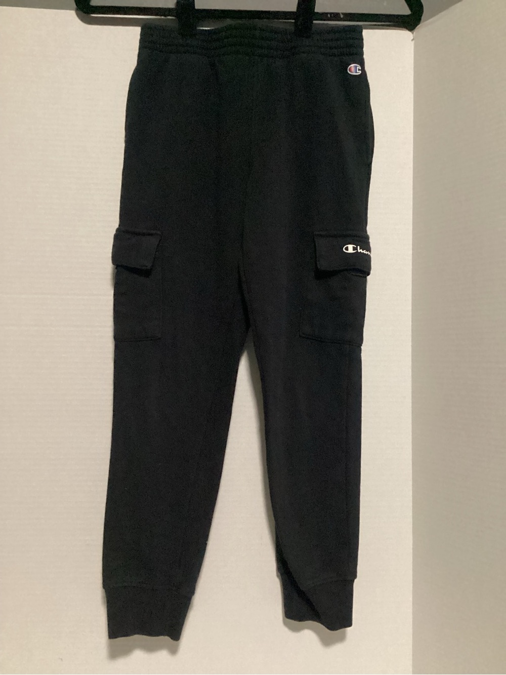 Champion Kids Black Cargo Sweat Joggers S (8)